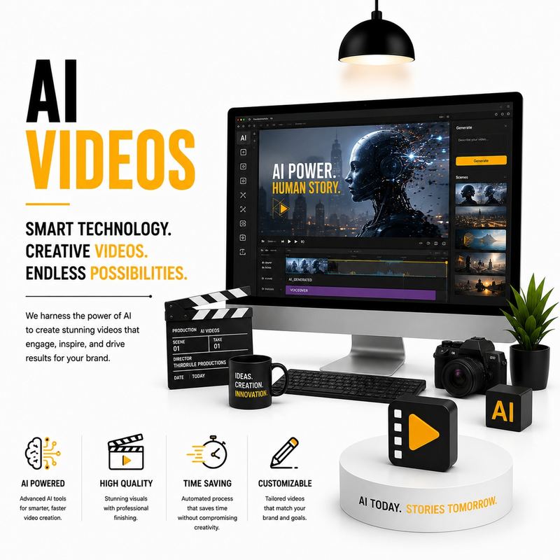 AI videos service — smart technology, creative videos