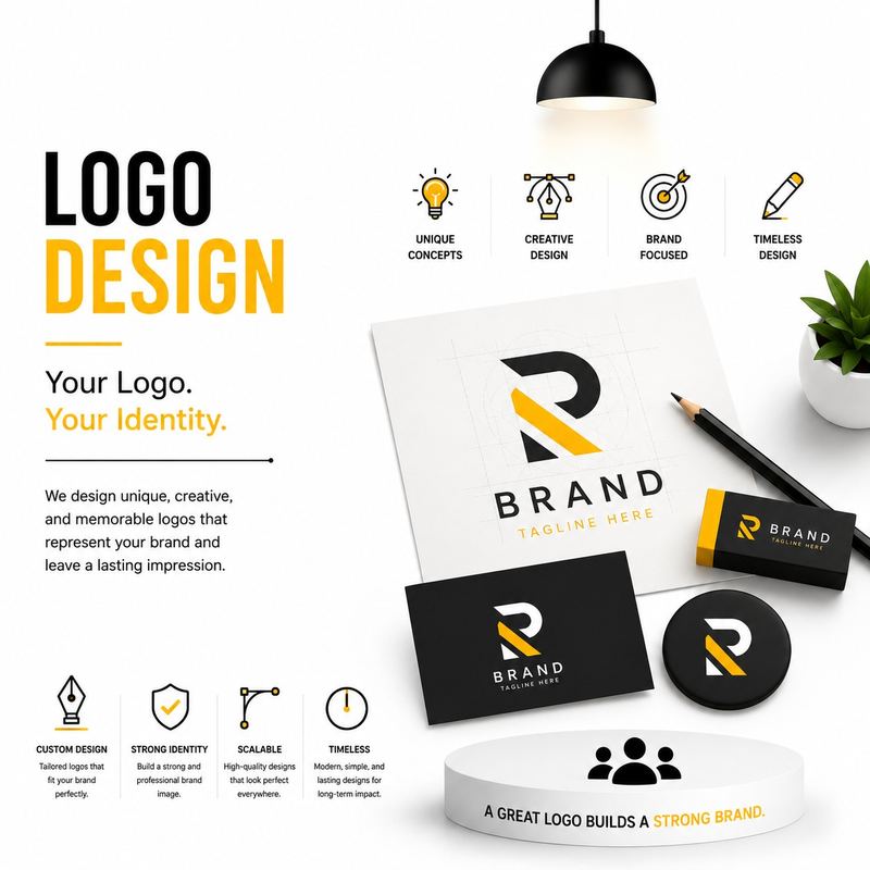 Logo design service — your logo, your identity