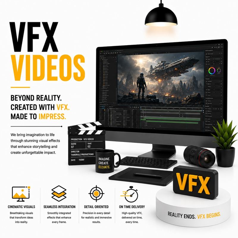 VFX service — beyond reality, created with VFX